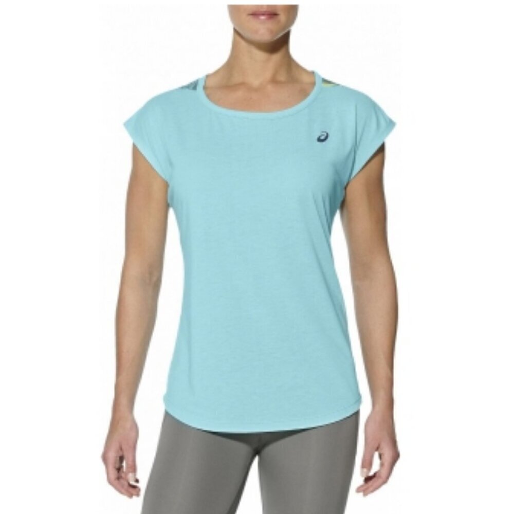 Asics White and Black Women's Athletic Workout Tank Top / T Shirt Size XS
